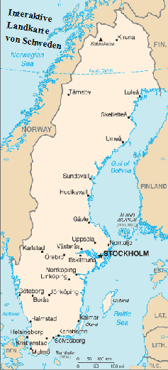 Interaktive 
Landkarte
von Schweden